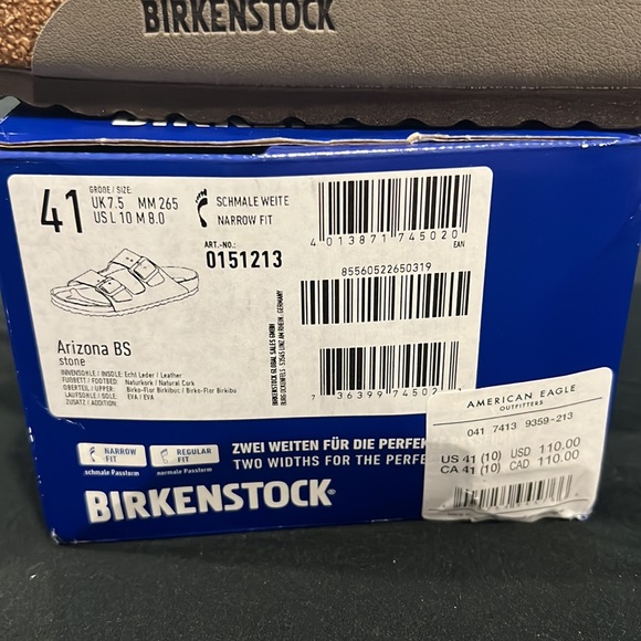 Birkenstock-Stone color/New! Size US 10 women’s/ men’s 8 - Picture 8 of 8